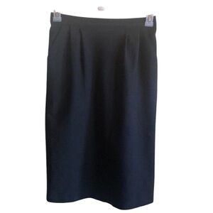 NIKKI Black Professional skirt SZ 10 pockets midi Witchy gothic academia belted